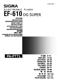 Per vedere il documento Sigma EF-610 Manuale Utente